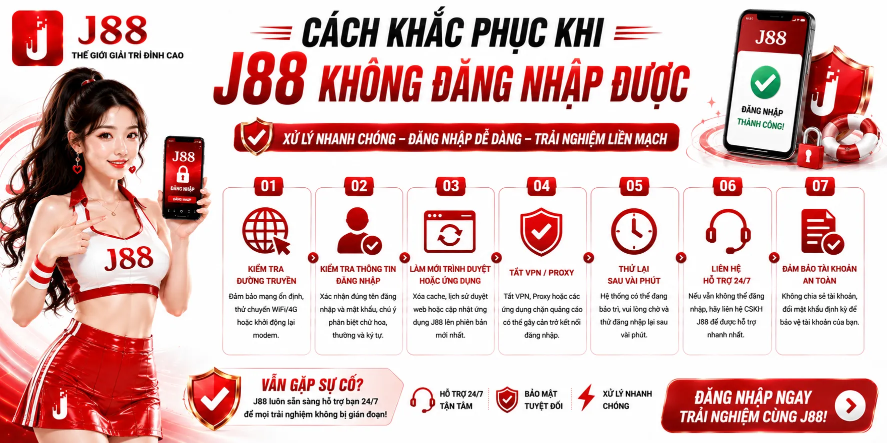 J88 Không Đăng Nhập Được – Nguyên Nhân Và Cách Xử Lý 2 Cách khắc phục khi J88 không đăng nhập được