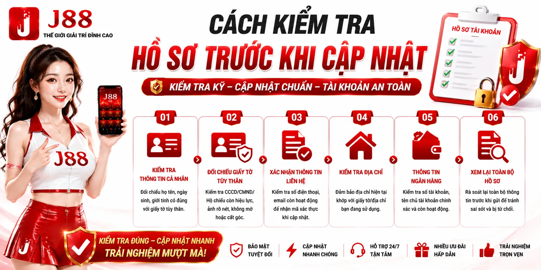 Cách Cập Nhật Thông Tin Tài Khoản J88 Nhanh Chóng 2 Cách kiểm tra hồ sơ trước khi cập nhật