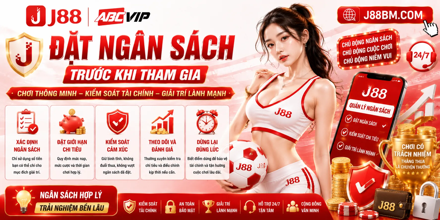 Chơi Có Trách Nhiệm J88 – Nguyên Tắc Kiểm Soát Và Giới Hạn 1 Đặt ngân sách trước khi tham gia